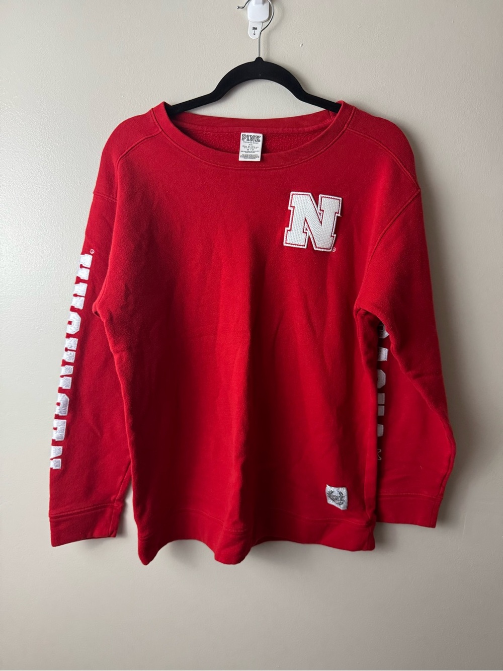 Women’s PINK Victoria’s Secret Nebraska Huskers Crewneck Sweatshirt Medium